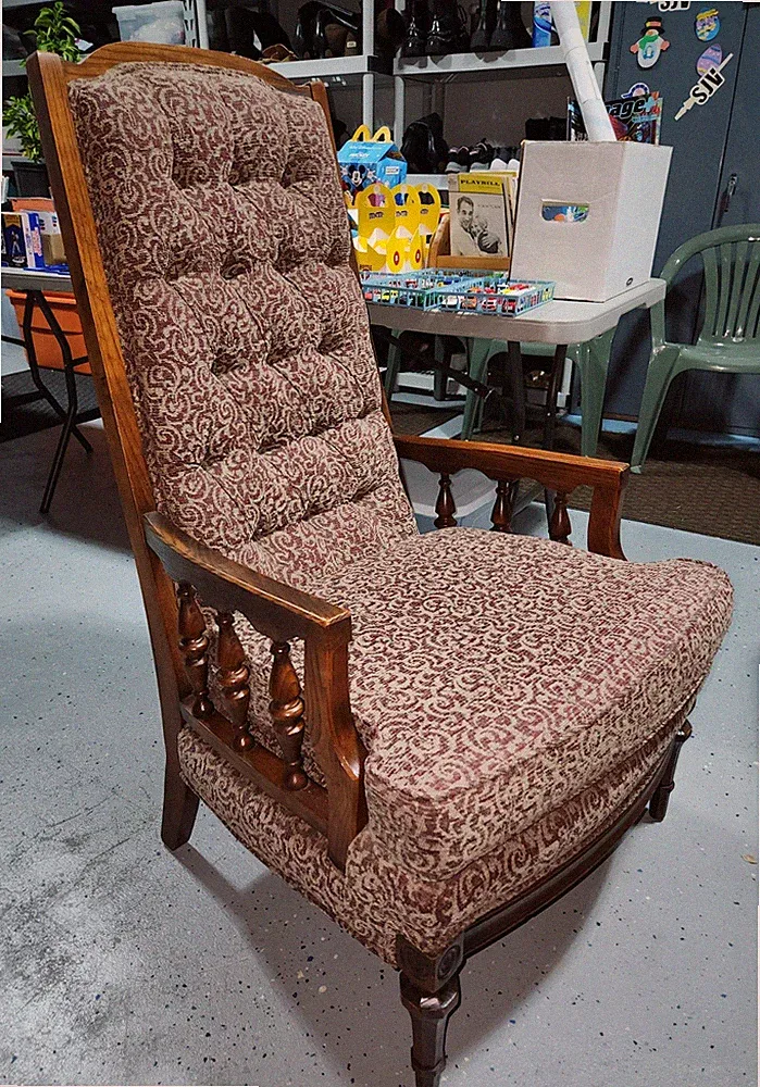 Beautiful Vintage antique Victorian style upholstered armchair