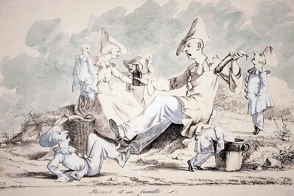 Victorian Anthropomorphic Animals Picnic Art 36x24" 🐰🎨