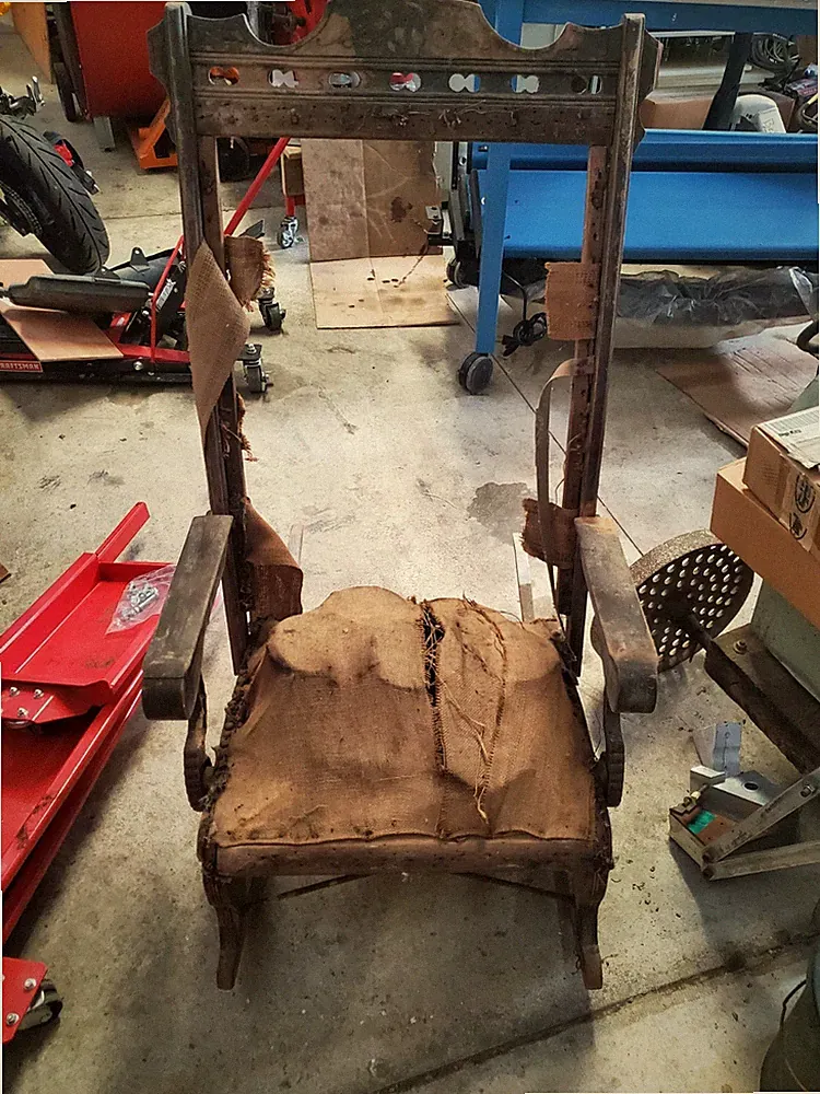 Victorian Glider Recliner Rocker, Rare