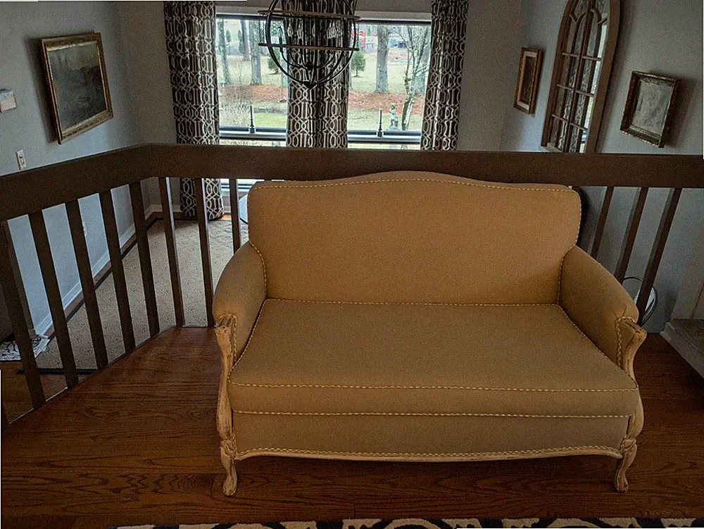 Victorian Style LoveSeat Newly Upholstered - Very Good Condition