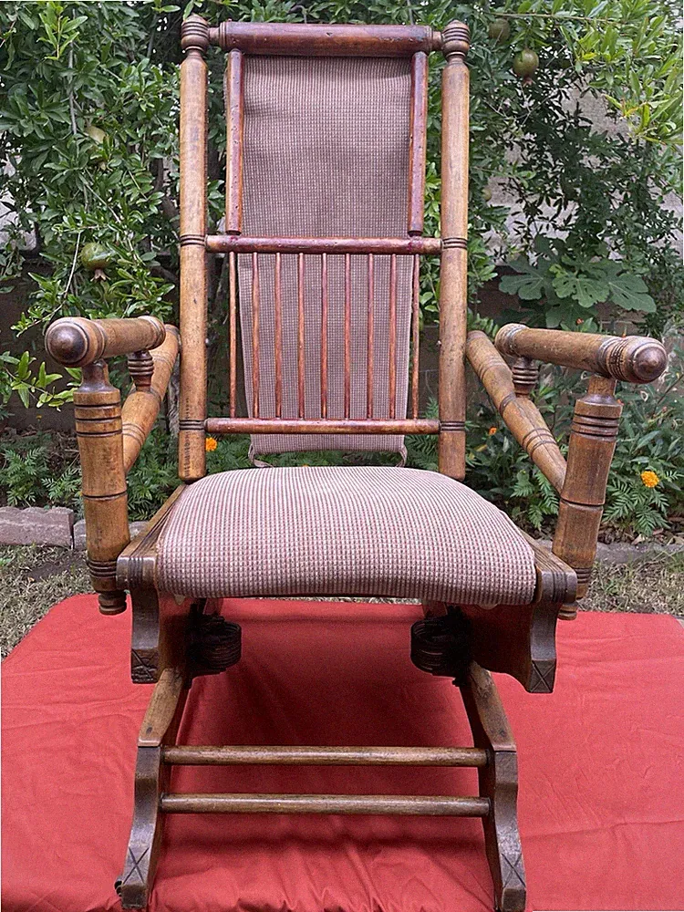 Vintage American Rocking Chair Victorian Style